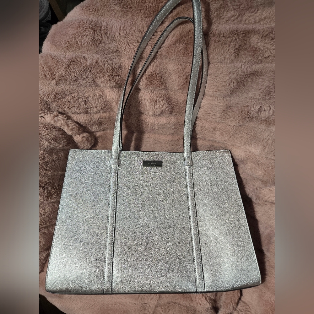 Elegant Silver Tote Bag